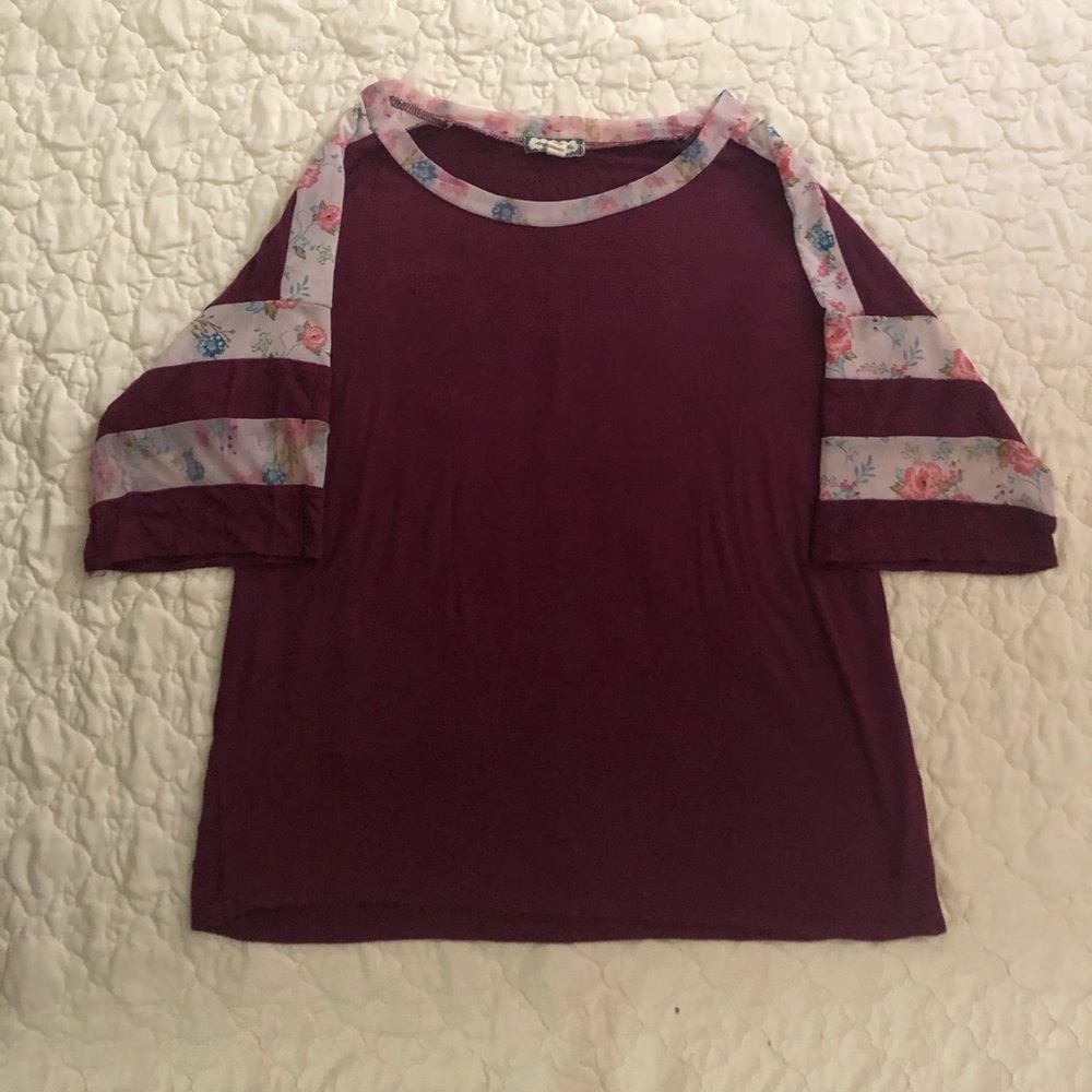 Maroon shirt
